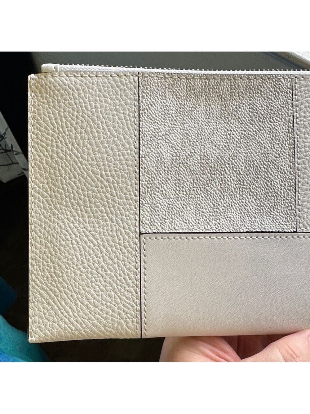 Michael Kors White Wristlet with Silver Studs New Never Used, Perfect for a Gift - Picture 9 of 17